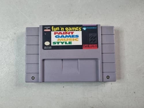 Fun 'N Games (Super Nintendo SNES, 1994) Cartridge Only Loose