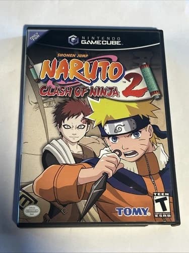 Naruto Clash Of Ninja 2 Nintendo GameCube Fighting Anime Video Game 2006