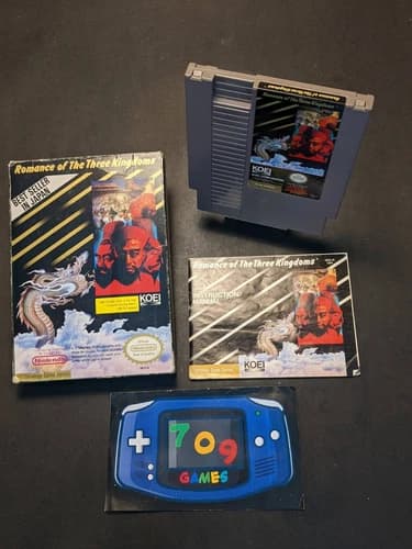 Romance of the Three Kingdoms (Nintendo Entertainment System) NES CIB COMPLETE