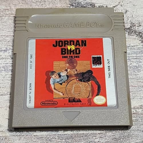 Jordan vs. Bird: One on One Game Boy Original Nintendo GB Authentic 3 Pt Dunk