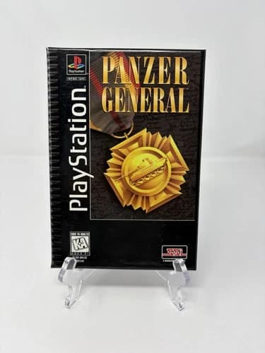 Panzer General Sony Playstation 1 PS1 Long Box Complete CIB Manual Tested Works