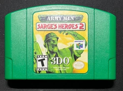 Army Men: Sarge's Heroes 2 Nintendo 64 N64 - Cartridge Only - Green