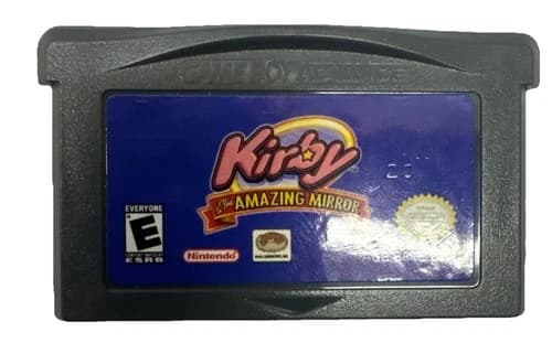 Kirby and the Amazing Mirror GBA Video Game Gameboy Advance 2004 Holds A Save