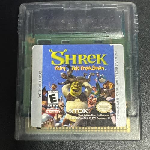 Nintendo Gameboy Color Game Only Shrek Fairy Tale Freakdown