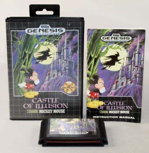 Castle of Illusion Starring Mickey Mouse Sega Genesis Complete CIB! NICE! RARE!