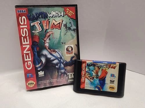 Earthworm Jim (Sega Genesis) Complete - Tested - Authentic