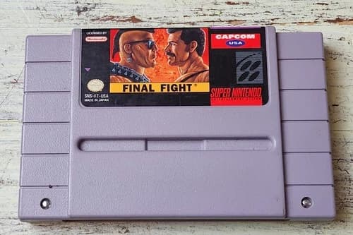 Final Fight SNES Super Nintendo Authentic USA Capcom Tested Clean Label Cart