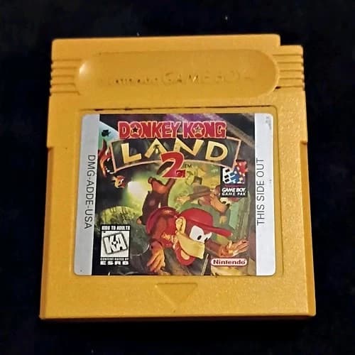 Nintendo Donkey Kong Land 2 Game Pak Platformer for Game Boy NTSC-U/C