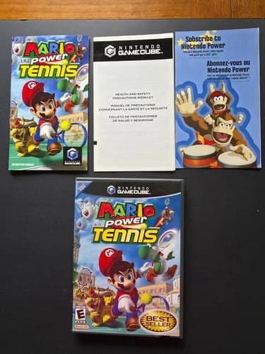 Mario Power Tennis (Nintendo GameCube, 2004) CIB Tested & Working