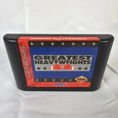 Sega Genesis Greatest Heavyweights Cartridge Authentic Tested