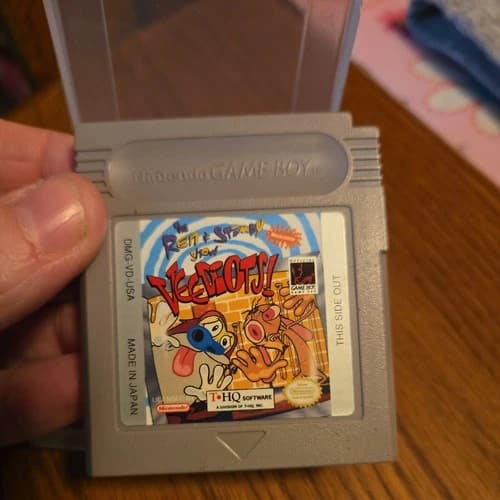 Ren and Stimpy Show: Veediots (Nintendo Game Boy, 1993) Game Only - Tested Works