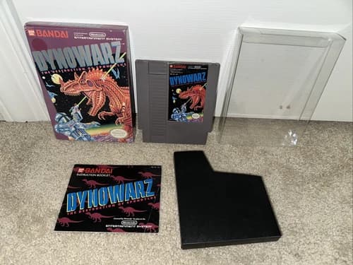 Dynowarz: Destruction of Spondylus Complete in Box CIB Nintendo NES Video Game