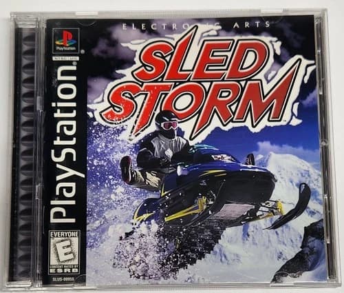 Sled Storm PS1 (Sony PlayStation 1, 1999) Black Label Complete, Tested