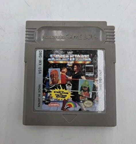 WWF Superstars 2- Nintendo GameBoy- 1992- Pre-Owned- Good Condition
