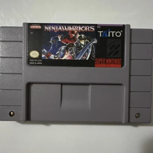 Taito Ninja Warriors - Super Nintendo SNES - 1992 - Game Cartridge