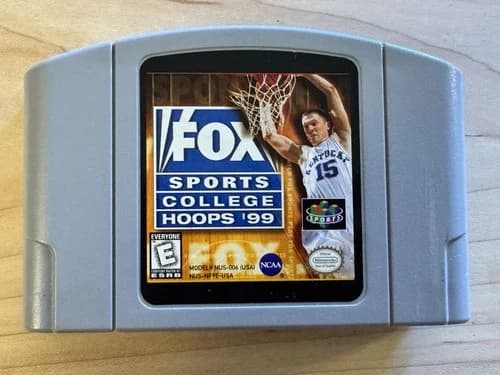 Fox Sports College Hoops 99 (Nintendo 64 N64, 1998) - Authentic - Tested