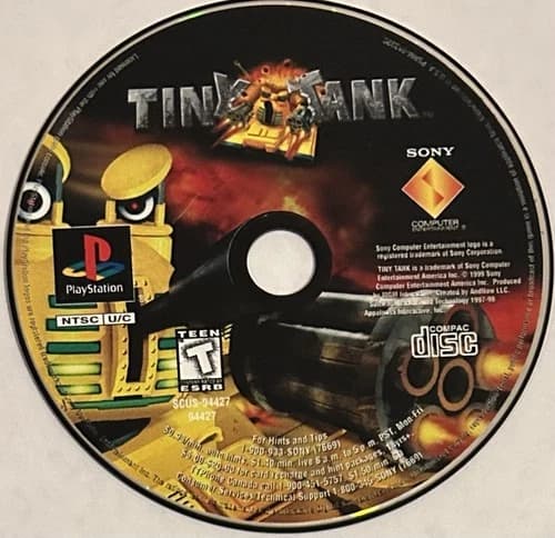 Tiny Tank (Sony PlayStation 1, PS1) DISC ONLY | NO TRACKING | M1284