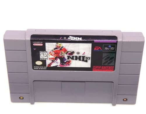 Authentic NHL 97 SNES Hockey Super Nintendo Game Cartridge Tested 1996 1997 EA