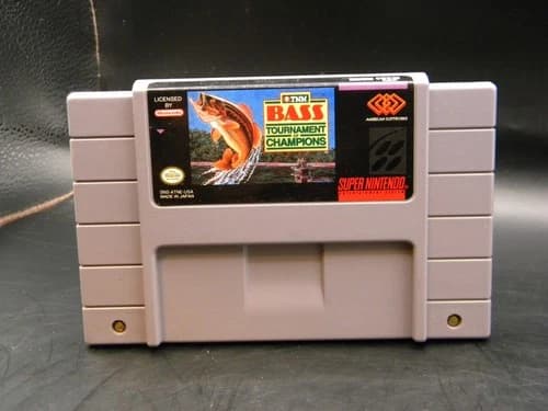 TNN Bass Tournament of Champions (Super Nintendo SNES) Tested Retro Fishing Cart