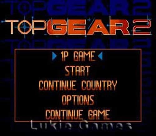 Top Gear II 2 - SNES Super Nintendo Game