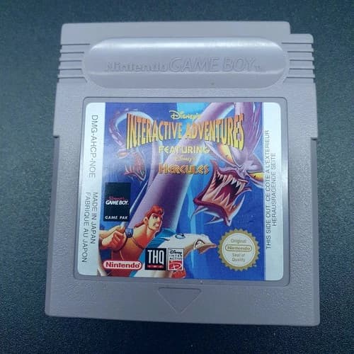Nintendo Gameboy Classic Game - Interactive Adventures: Featuring Hercules