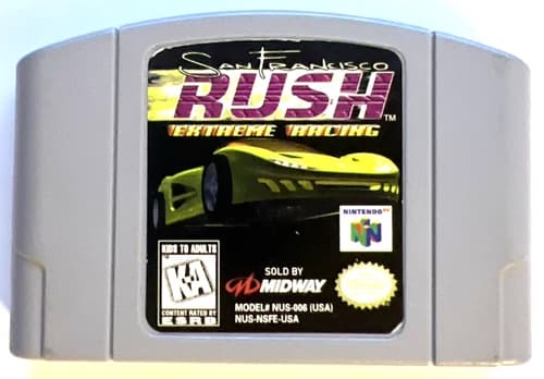 San Francisco Rush Extreme Racing Midway Nintendo 64 N64 Authentic Tested