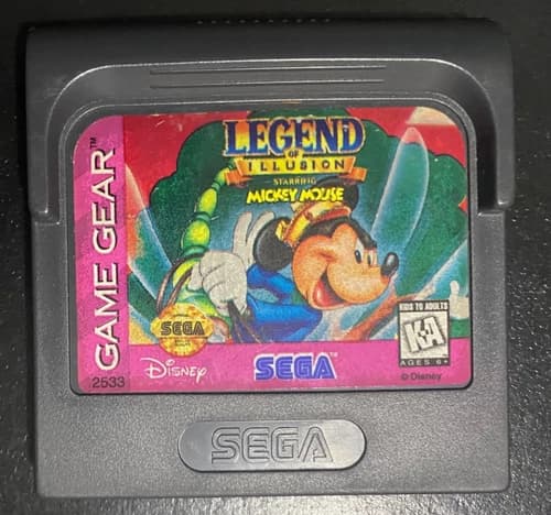 Legend Of Illusion Starring Mickey Mouse - Sega Game Gear - Acceptable Condition