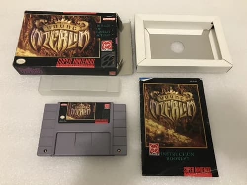 Young Merlin (Super Nintendo SNES, 1994) - Complete w/ Manual