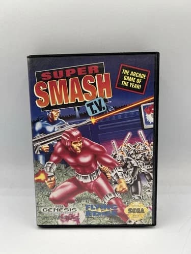 Super Smash TV Sega Genesis Complete CIB
