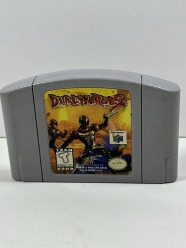 Dual Heroes (Nintendo 64, 1998) cartridge only Authentic Tested