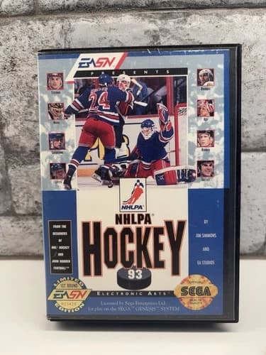 NHLPA Hockey '93 (Sega Genesis, 1992) - Complete CIB Tested