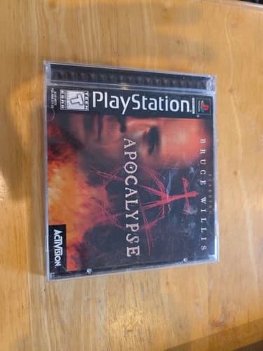 Apocalypse Bruce Willis (Sony PS1 PSX PlayStation 1)Near Perfect CIB Black Label