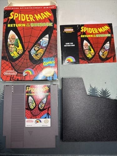Spider-Man Return Of Sinister Six (Nintendo NES) Complete in Box CIB
