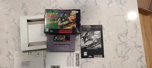 Jungle Strike SNES CIB SNES Complete in Box Super Nintendo Electronic Arts