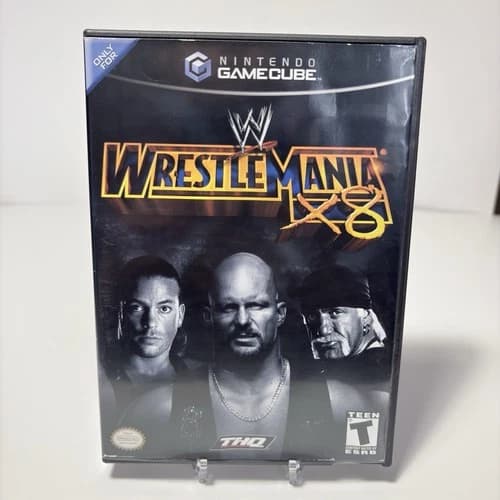 WWE Wrestlemania x8 Nintendo Gamecube Complete CIB Tested Black Label
