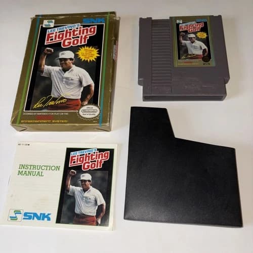 Lee Trevino's Fighting Golf Nintendo NES Complete in Box CIB Tested