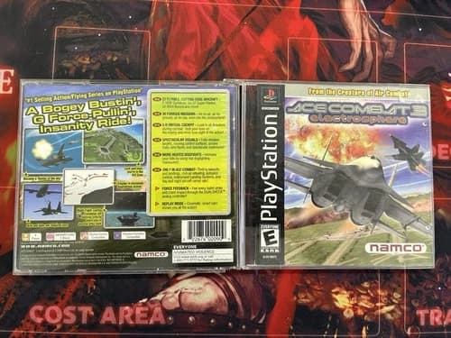 Ace Combat 3 Electrosphere (Sony PlayStation 1, 1999) CIB Complete PS1 Black
