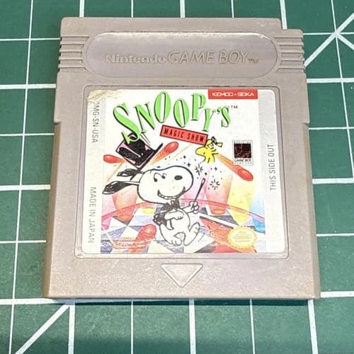 Snoopy's Magic Show (Nintendo Game Boy, 1990) Authentic Cartridge Only Working
