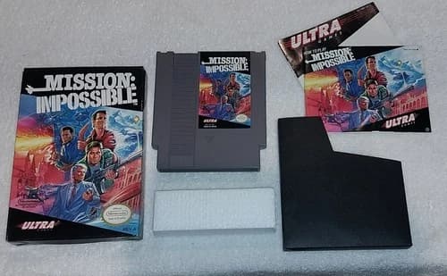 Ultra Games Mission: Impossible Nintendo NES Complete in Box Manual Included