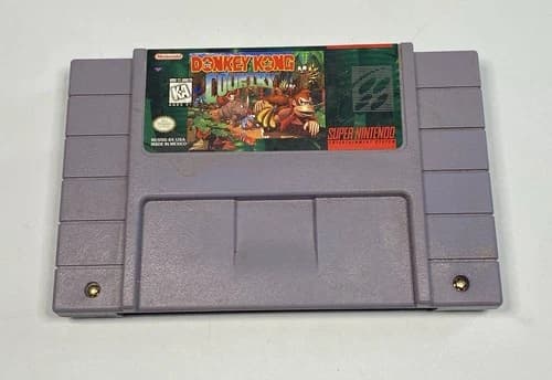 Donkey Kong Country (Super Nintendo) SNES Authentic & Tested, Battery Works!