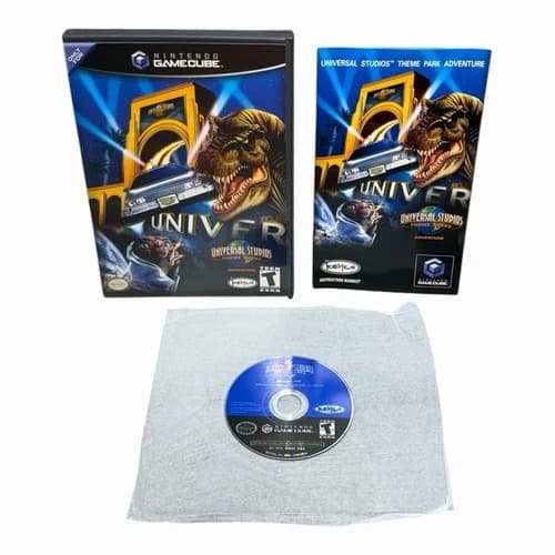 Universal Studios Theme Park Adventure Game Complete CIB Nintendo Gamecube