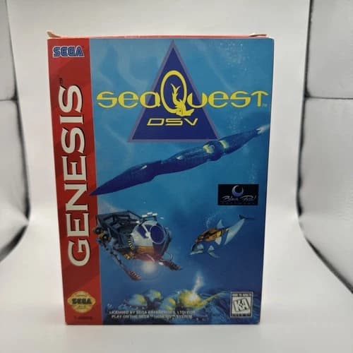 SeaQuest DSV Sega Genesis Complete In Box CIB - TESTED - Free Shipping