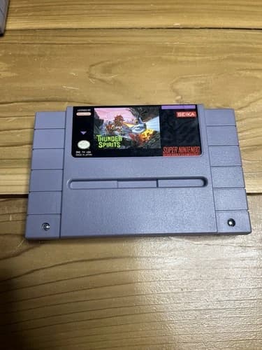 Thunder Spirits - Super Nintendo SNES 1992 Shooter - Tested & Works, Great Shape
