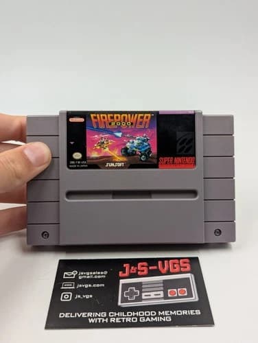 Firepower 2000 SNES Super Nintendo Cartridge Only Tested Working