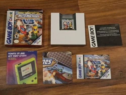 Complete CIB Micro Machines V3 Nintendo Gameboy Boy Color GBC Nice