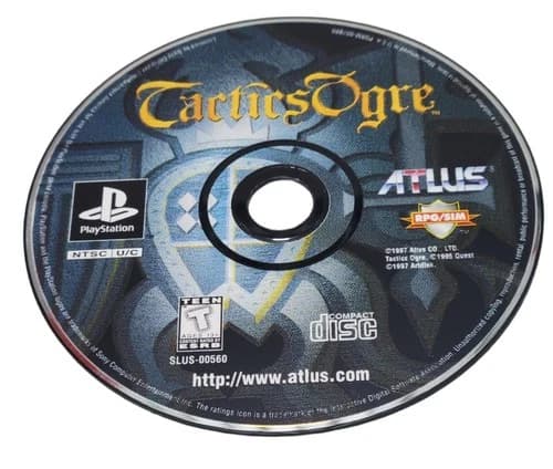 Tactics Ogre Sony Playstation 1 PS1 Disc Only Tested