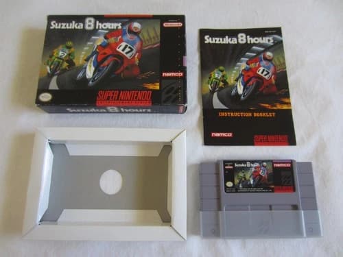Suzuka 8 Hours (SNES) Super Nintendo CIB Complete Box 1994 RARE