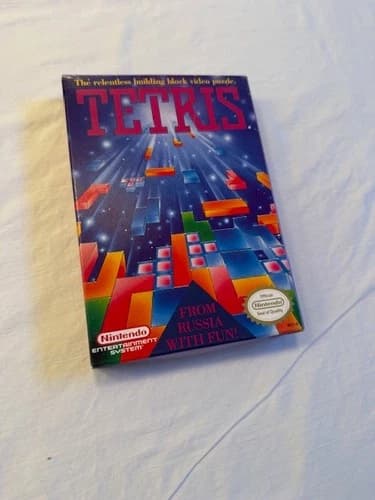 Tetris Nintendo NES CIB Complete Cart Manual Sleeve 1989 From Russia With Fun