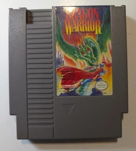 Vintage Original NES Nintendo Dragon Warrior Video Game 1989 W/Instructions