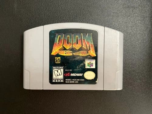 Doom 64 Nintendo 64 N64 Authentic Cartridge Tested Working